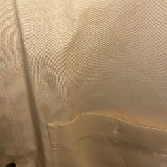 Roundtree & Yorke Dress Shirt Men’s Size Large Yellow Button Up Short Sleeve - Picture 3 of 12